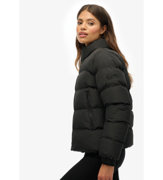 Superdry Sportowy płaszcz puchowy czarny