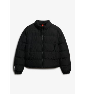Superdry Sportowy płaszcz puchowy czarny