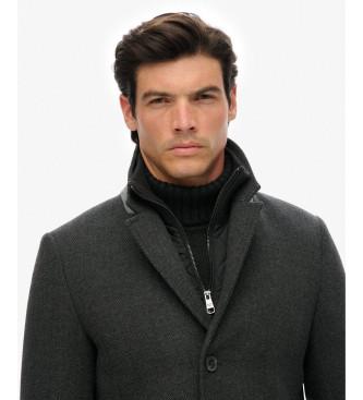 Superdry Tailored 2 In 1 coat Town mrkegr