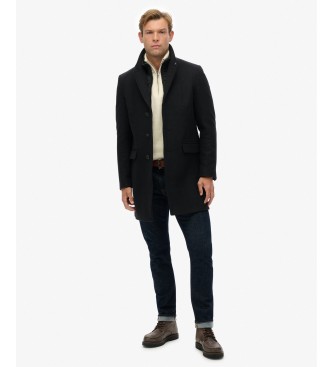 Superdry Tailored 2 in 1 Town jas zwart