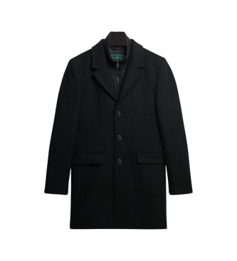Superdry Tailored 2 in 1 Town jas zwart
