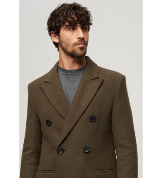Superdry Town Merchant Store greenish brown coat