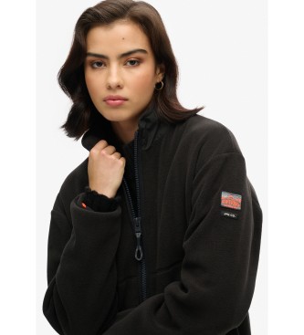 Superdry Active Full-Zip Fleece-Futter schwarz
