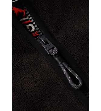 Superdry Active Full-Zip Fleece-Futter schwarz