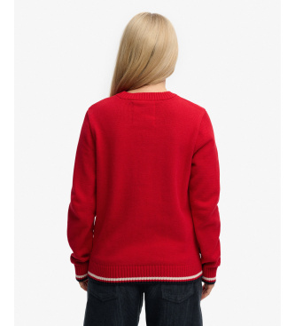 Superdry Amerika Flagge Pullover rot