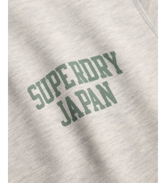 Superdry Moletom Ath Ess Half Zip cinza