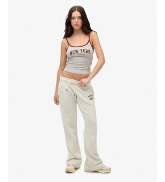 Superdry Athletic Essentials Low Rise Flare Jogger Pants beige