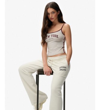 Superdry Athletic Essentials Low Rise Flare Jogger Pants beige