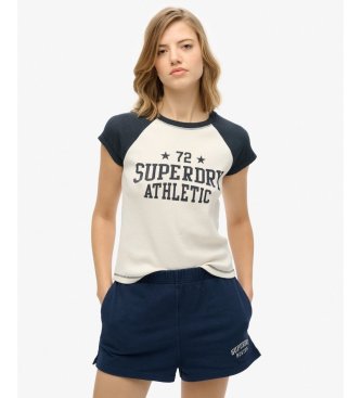 Superdry T-shirt Athletic Essential Cap blanc