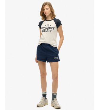 Superdry T-shirt Athletic Essential Cap blanc