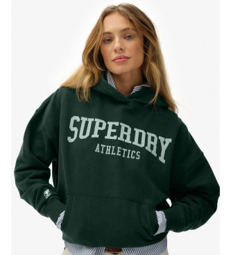 Superdry Athletic Essentials Entspanntes grnes Sweatshirt