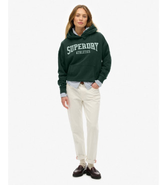 Superdry Athletic Essentials Entspanntes grnes Sweatshirt