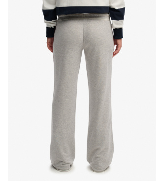 Superdry Streifenhose grau