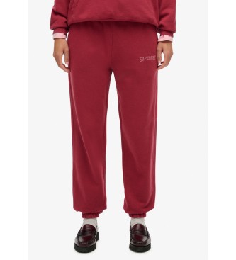 Superdry Pantaloni da jogging Athletic Essential Bordeaux