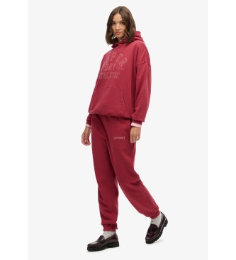 Superdry Pantaloni da jogging Athletic Essential Bordeaux