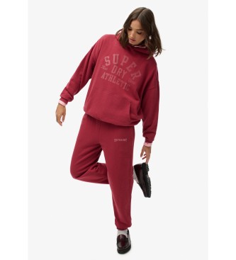 Superdry Pantaloni da jogging Athletic Essential Bordeaux