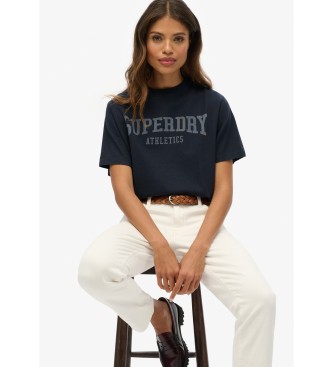 Superdry T-shirt oversized azul-marinho