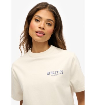 Superdry T-shirt i verdimensionerad storlek off-white