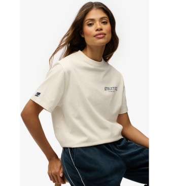 Superdry T-shirt i verdimensionerad storlek off-white