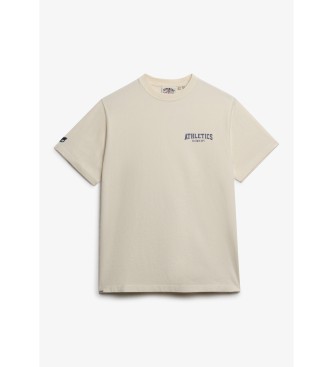 Superdry T-shirt i verdimensionerad storlek off-white