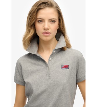 Superdry Szara koszulka polo Ath Essential Graphic