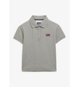 Superdry Szara koszulka polo Ath Essential Graphic