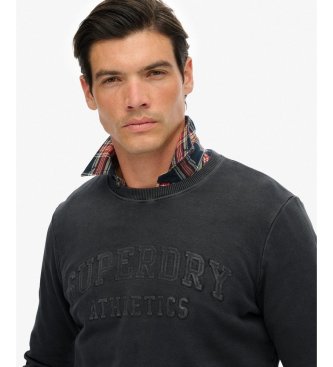 Superdry Sudadera Athletic Emboss negro