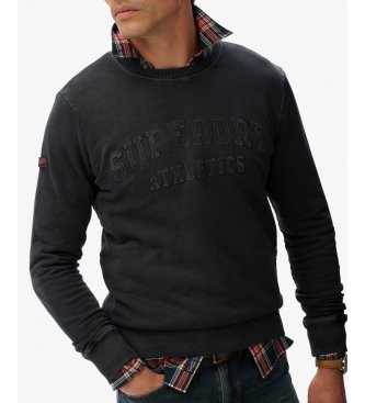 Superdry Sudadera Athletic Emboss negro