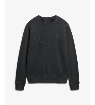 Superdry Sudadera Athletic Emboss negro