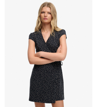 Superdry Athletic Essential Wrap Dress navy
