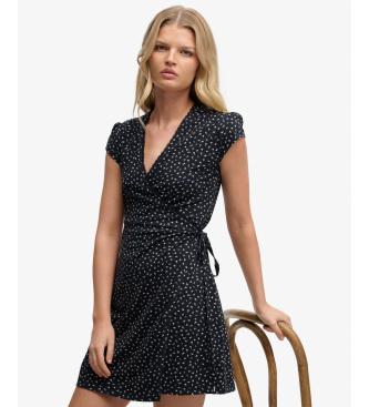 Superdry Athletic Essential Wrap Dress navy
