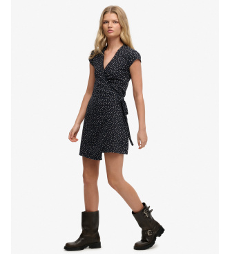 Superdry Athletic Essential Wrap Dress navy