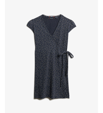 Superdry Athletic Essential Wrap Dress navy
