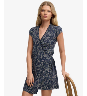Superdry Athletic Essential Wrap Dress navy