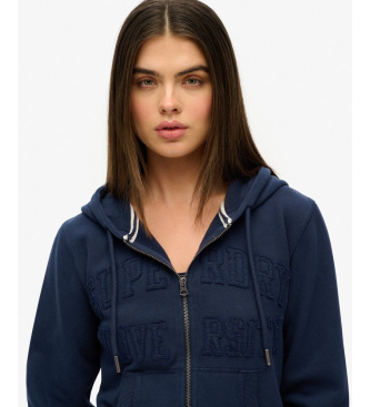 Superdry Sweatshirt Athletic Tonal Crop marine