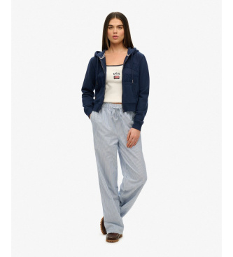 Superdry Sweatshirt Athletic Tonal Crop marine