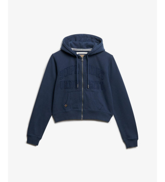 Superdry Sweatshirt Athletic Tonal Crop marine