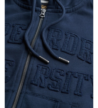 Superdry Sweatshirt Athletic Tonal Crop marine