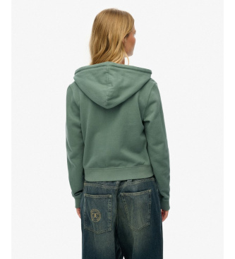 Superdry Felpa corta sportiva tono su tono in verde