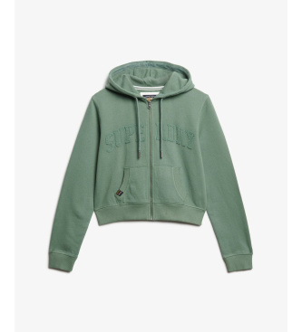 Superdry Felpa corta sportiva tono su tono in verde
