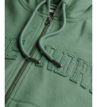 Superdry Felpa corta sportiva tono su tono in verde