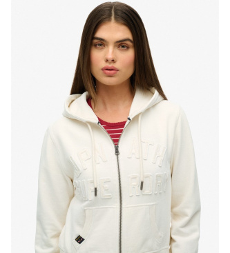 Superdry Bluza Athletic Tonal Crop w kolorze beżowym