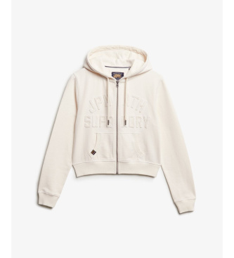 Superdry Bluza Athletic Tonal Crop w kolorze beżowym