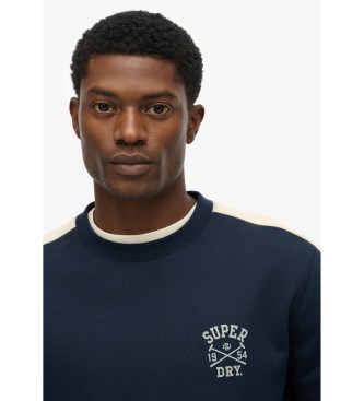 Superdry Camisola de malha Athletic Club azul-marinho