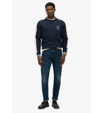 Superdry Camisola de malha Athletic Club azul-marinho