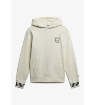 Superdry Felpa bianca con cappuccio Athletic Club