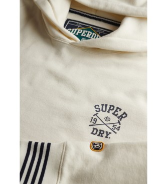 Superdry Felpa bianca con cappuccio Athletic Club