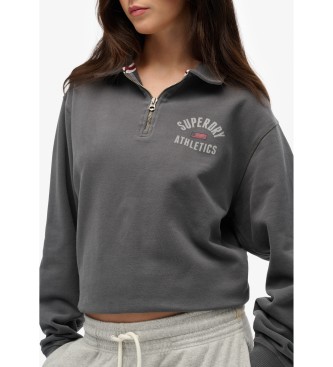 Superdry Felpa grigia sportiva