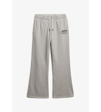Superdry Pantaloni jogger Athletic Emb Flare grigi