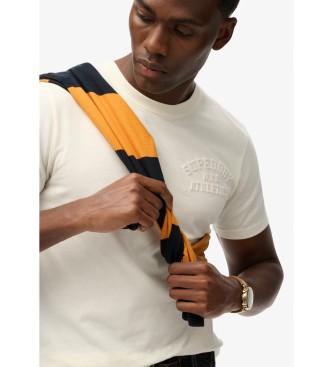 Superdry Athletic Emboss Relaxed T-shirt wit